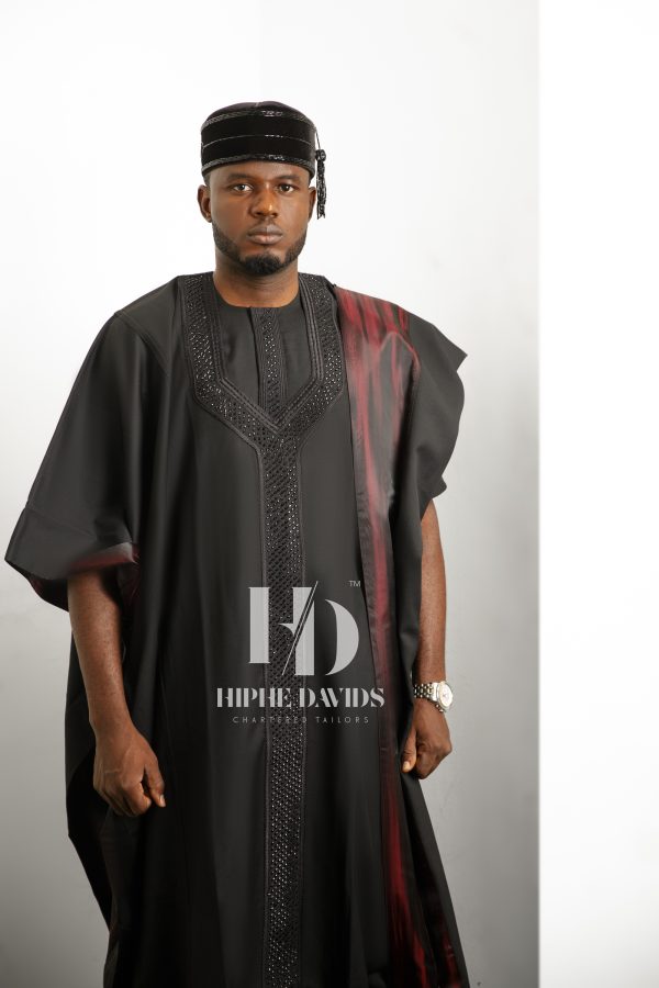 Special Agbada With Embedded Stones – Hiphe Davids